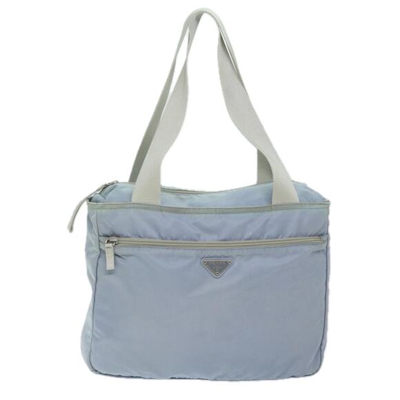 PRADA Tote Bag Nylon Light Blue - Picture 2 of 13